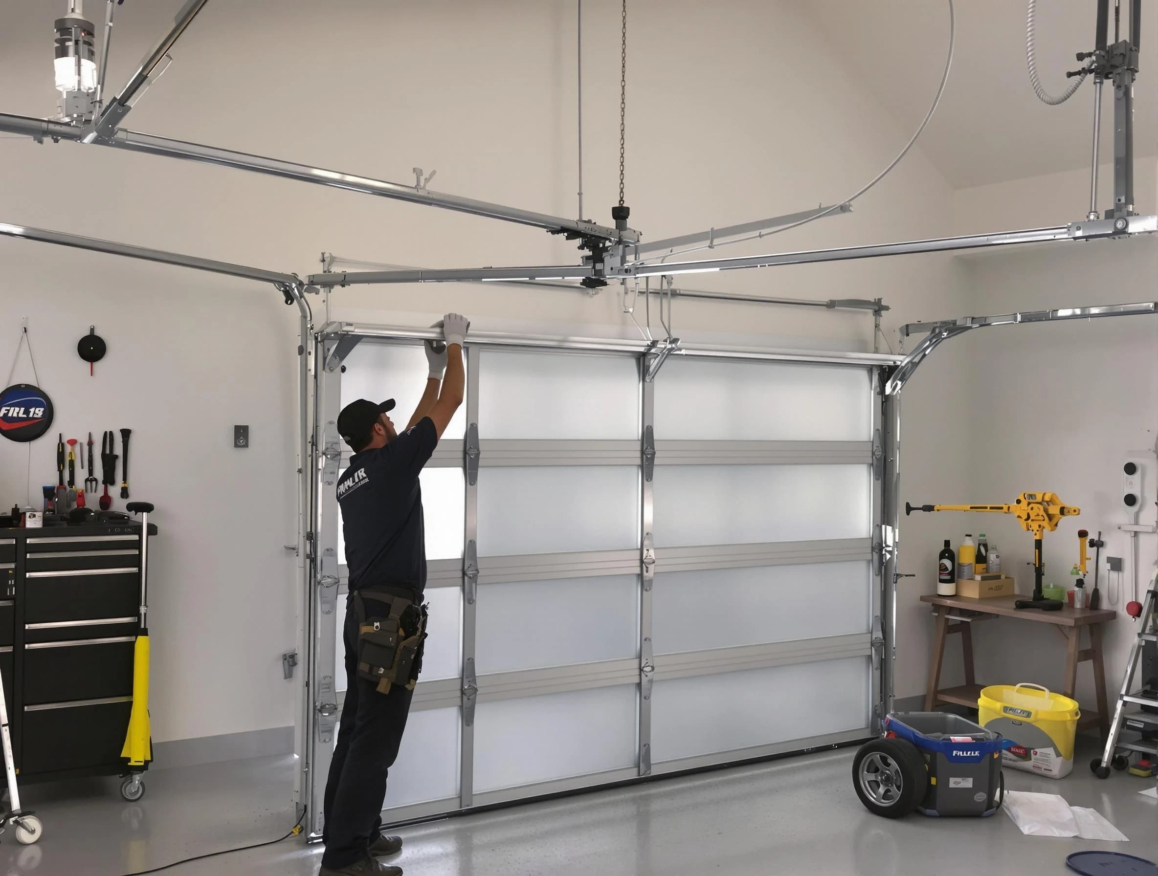 Everett Garage Door Repair certified team performing precision garage door installation in Everett
