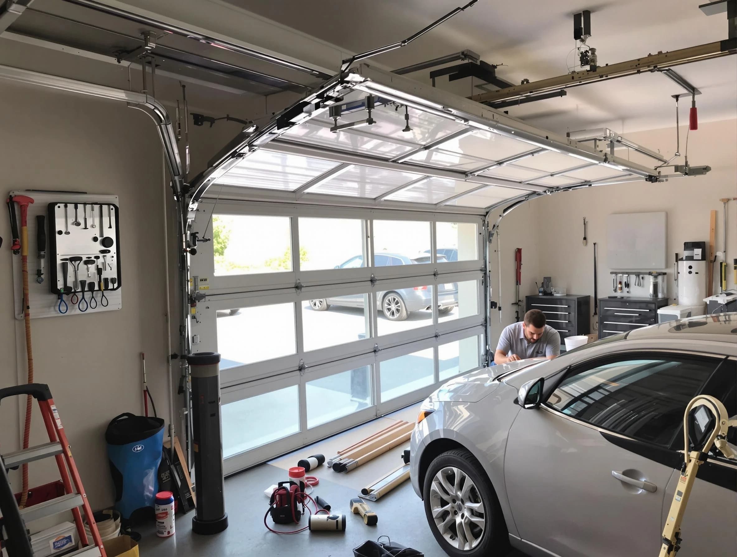 Garage door noise reduction service by Everett Garage Door Repair in Everett