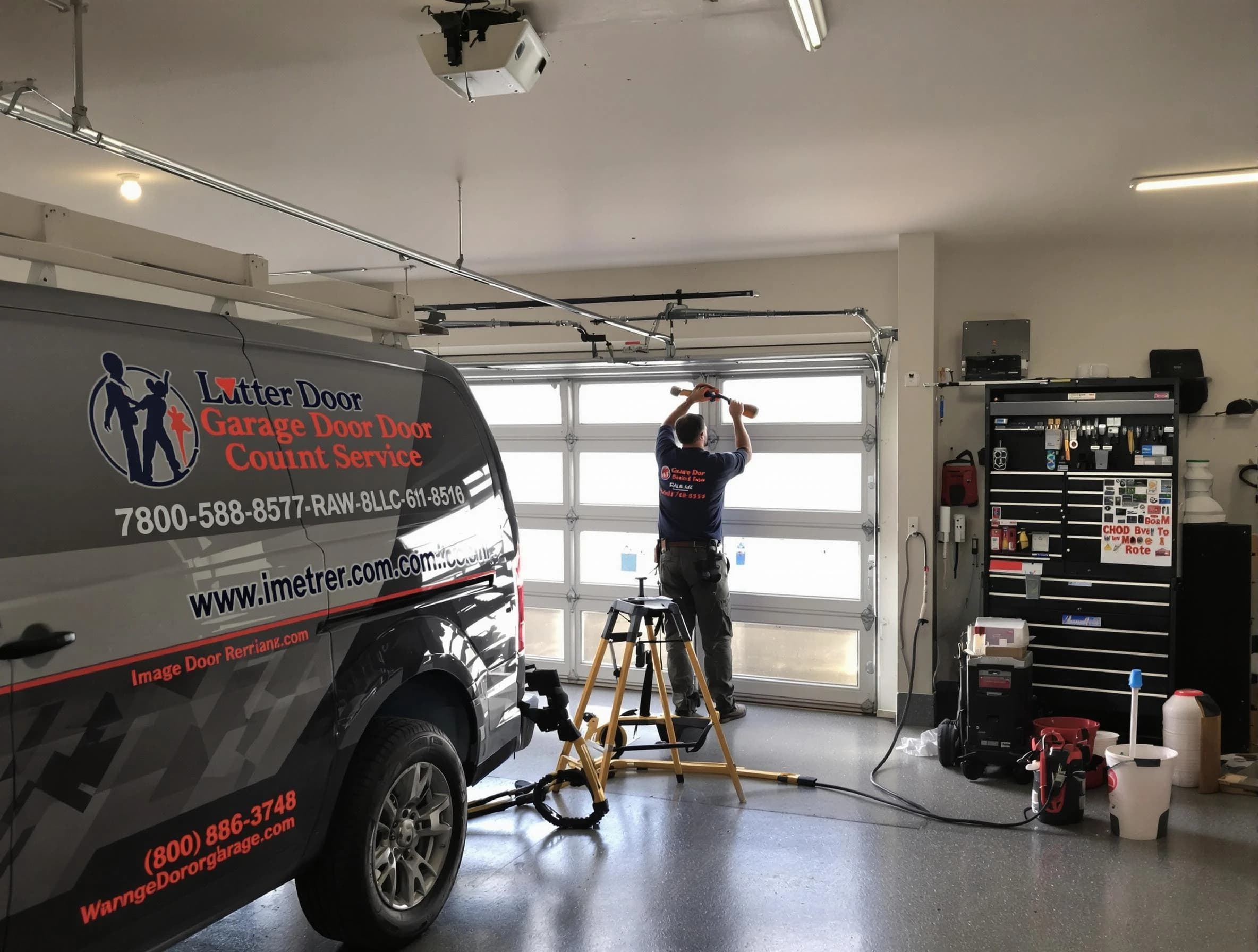 Everett Garage Door Repair rapid response team performing same-day repair in Everett