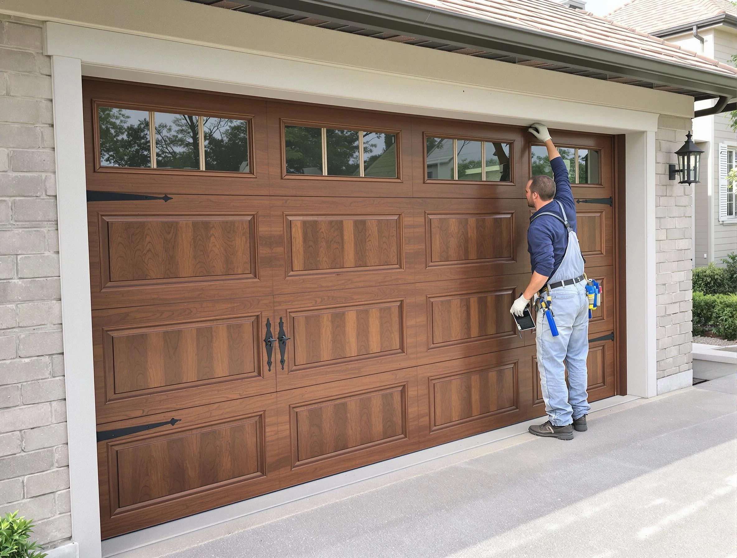 Custom garage door showcase by Everett Garage Door Repair in Everett