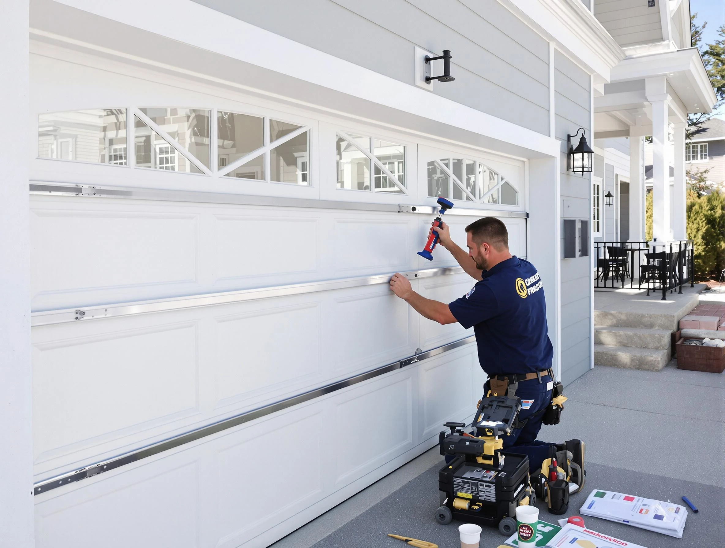 Professional garage door installation by Everett Garage Door Repair in Everett