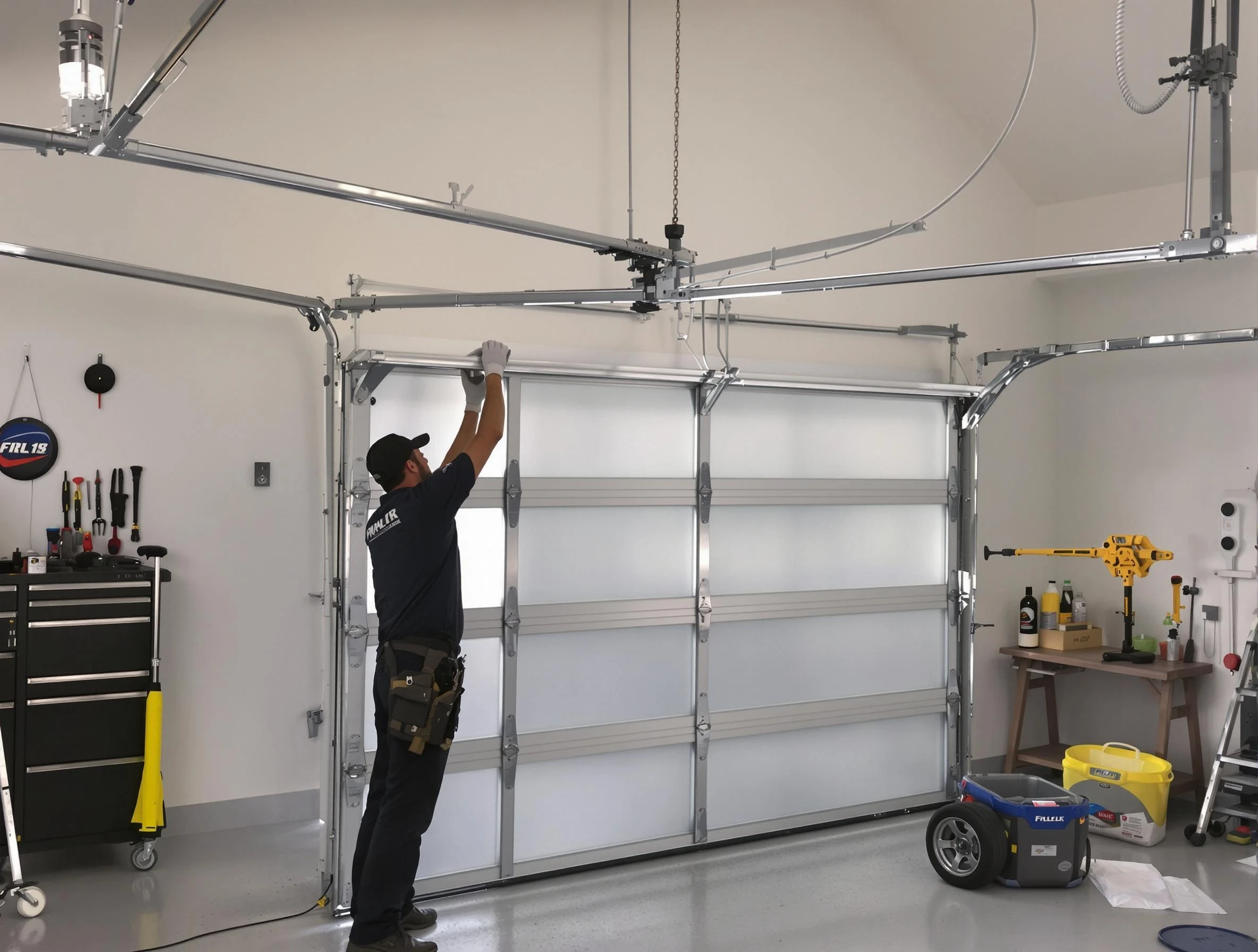 Everett Garage Door Repair certified team performing precision garage door installation in Everett