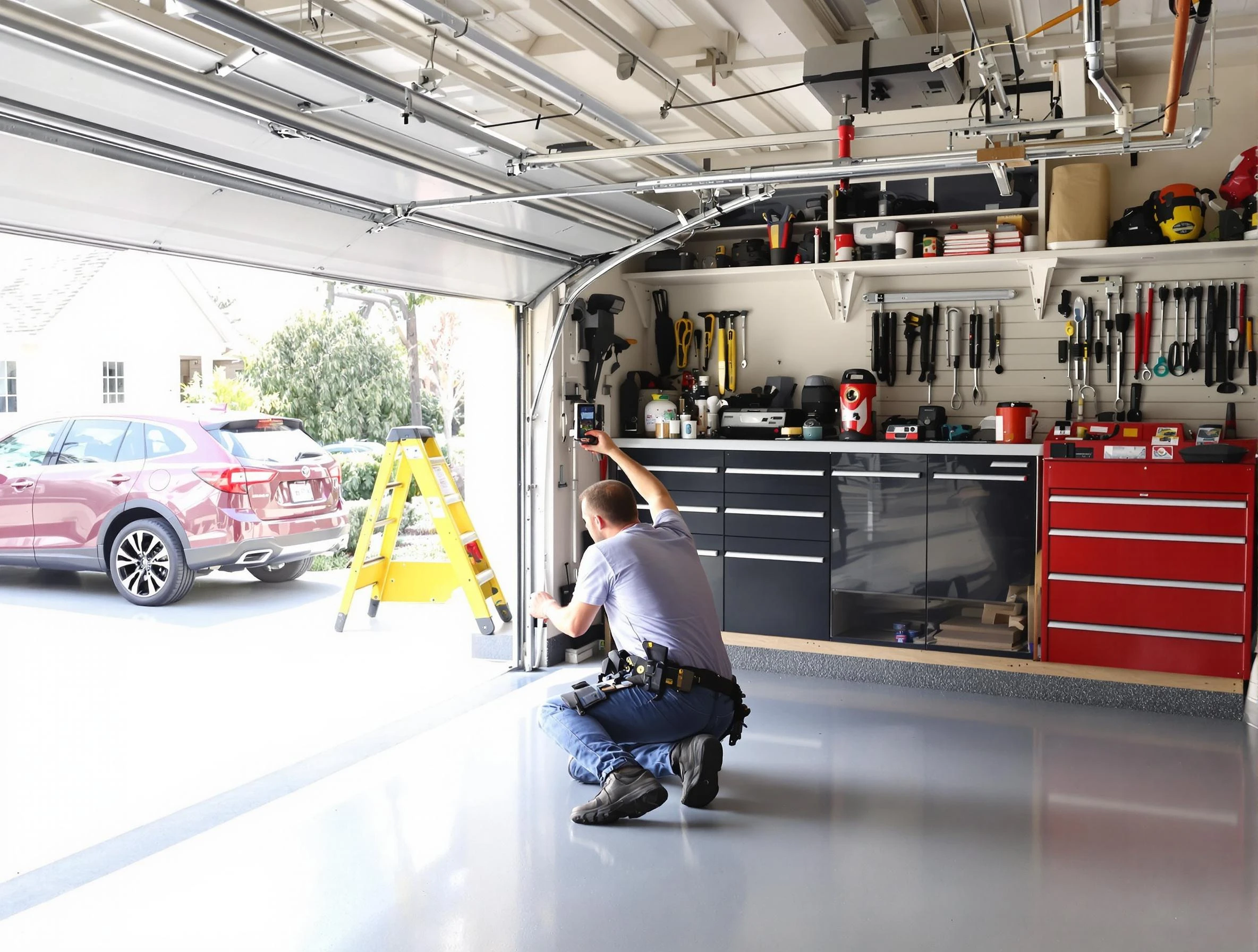 Local garage door repair service by Everett Garage Door Repair in Everett