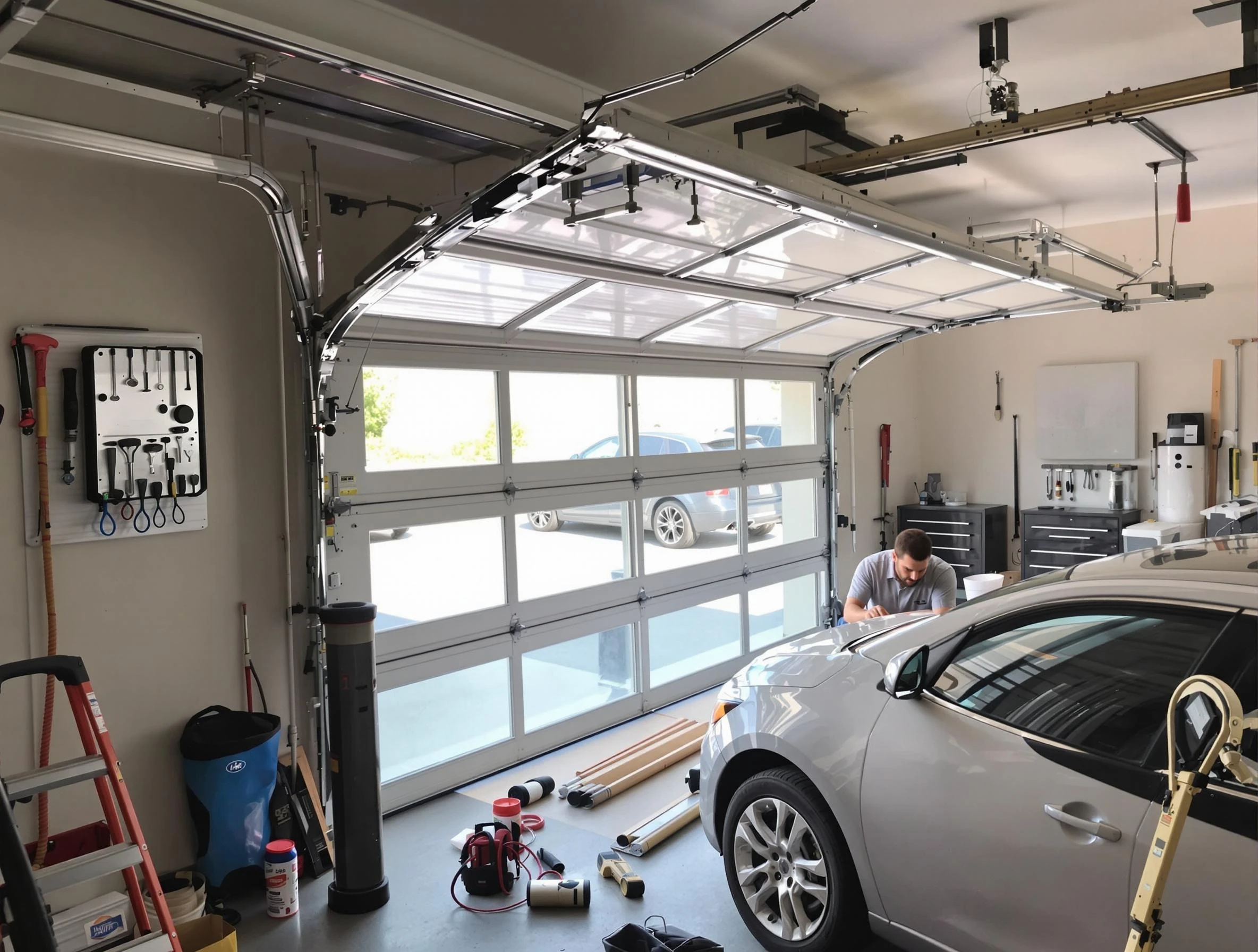 Garage door noise reduction service by Everett Garage Door Repair in Everett