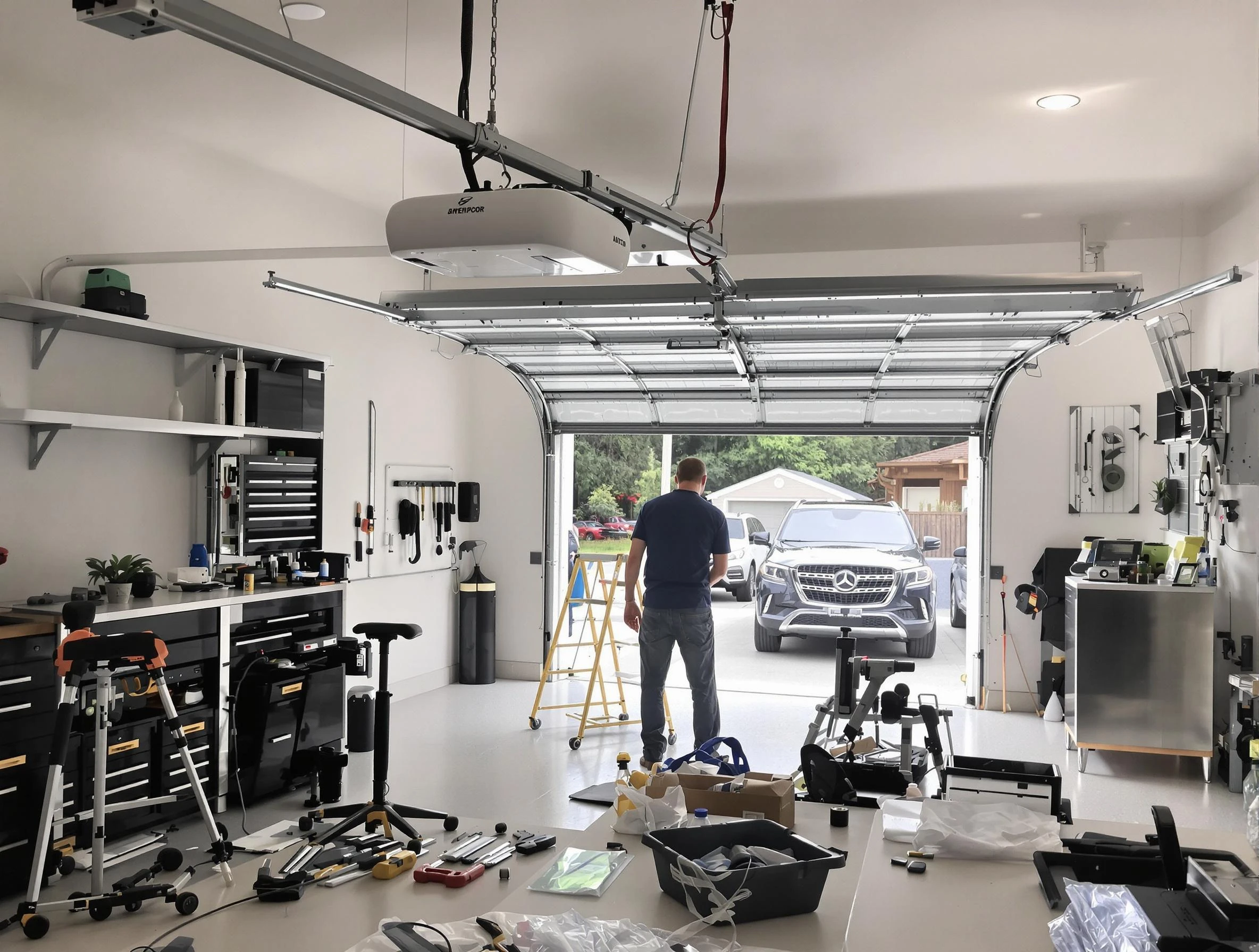 Garage door opener installation by Everett Garage Door Repair in Everett
