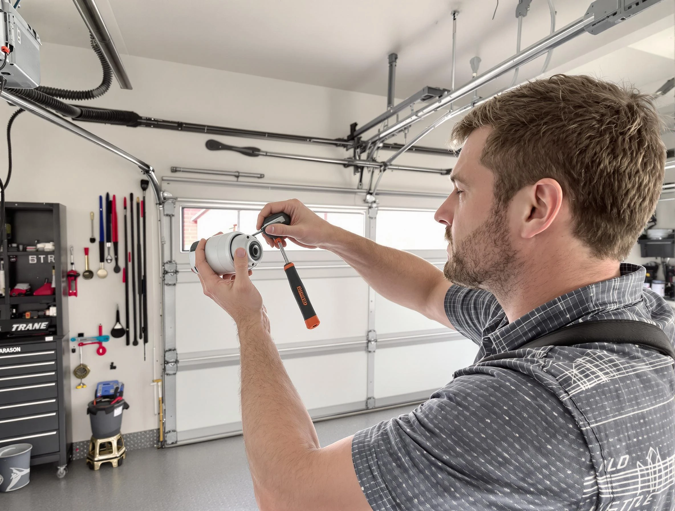 Garage door opener repair service by Everett Garage Door Repair in Everett