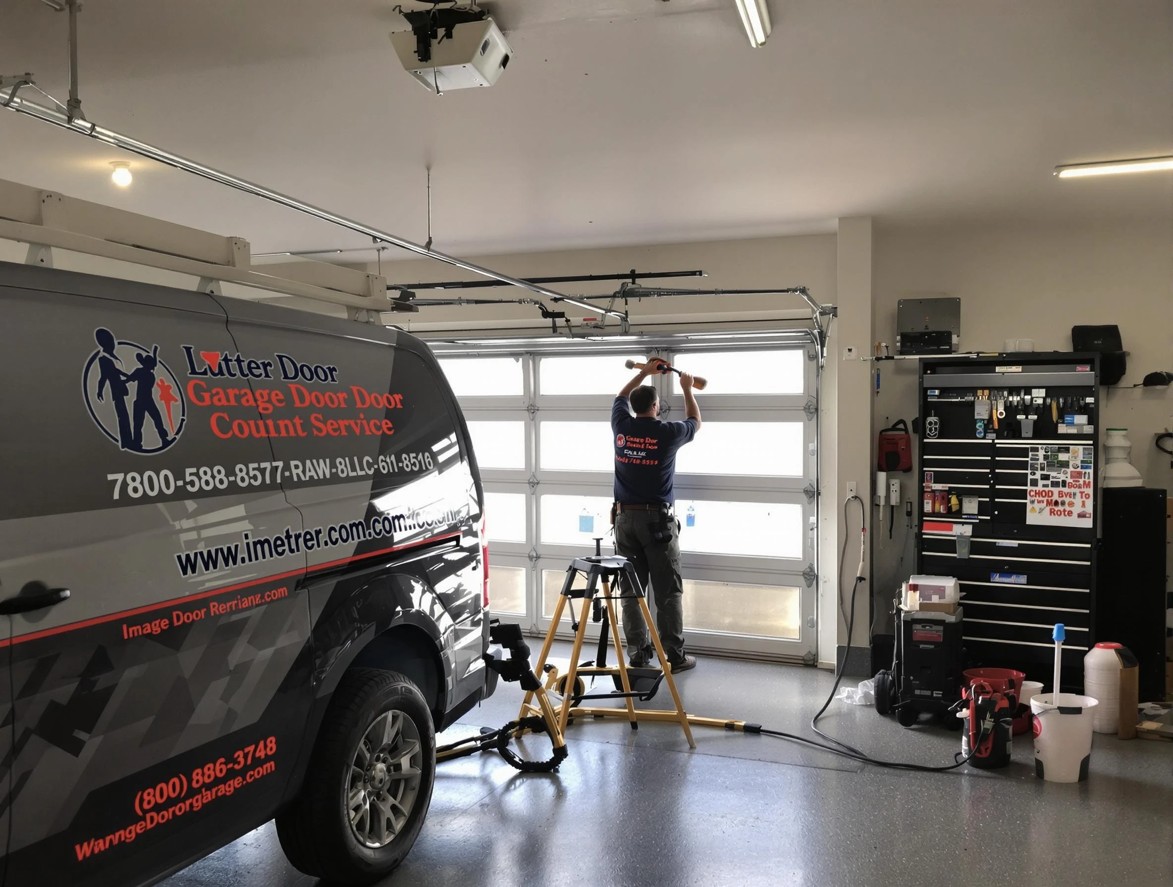 Everett Garage Door Repair rapid response team performing same-day repair in Everett